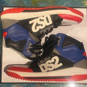 DSQUARED2 Multicolor High-Top Sneakers size 45 US 13